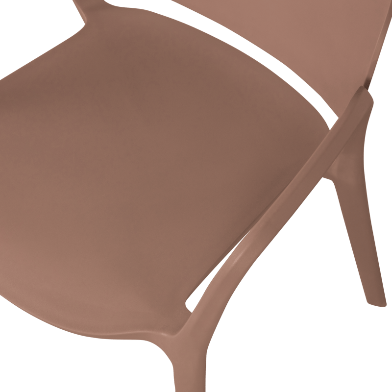 Spisestol Bent utendørs - Lakserosa - Hagemøbler & utemiljø - Balkong & terrasse - Balkongmøbler - Balkongstoler