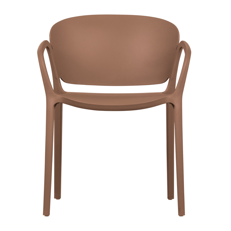 Spisestol Bent utendørs - Lakserosa - Hagemøbler & utemiljø - Balkong & terrasse - Balkongmøbler - Balkongstoler