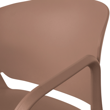 Spisestol Bent utendørs - Lakserosa - Hagemøbler & utemiljø - Balkong & terrasse - Balkongmøbler - Balkongstoler