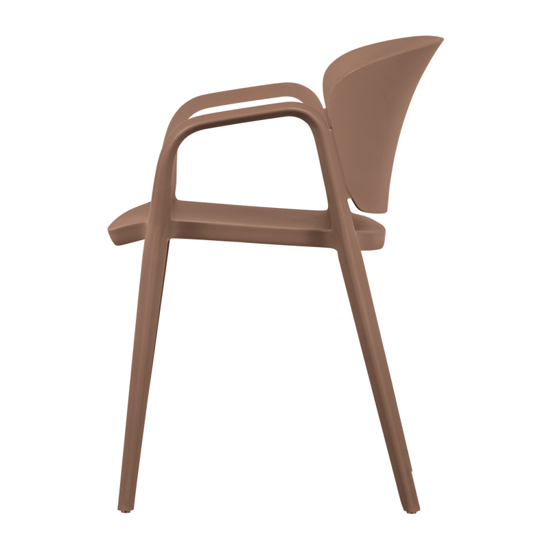 Spisestol Bent utendørs - Lakserosa - Hagemøbler & utemiljø - Balkong & terrasse - Balkongmøbler - Balkongstoler