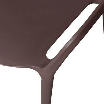 Spisestol Bent utendørs - Lilla/Brun - Hagemøbler & utemiljø - Balkong & terrasse - Balkongmøbler - Balkongstoler