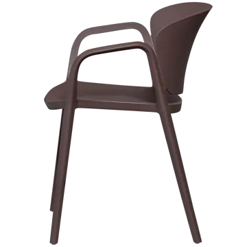 Spisestol Bent utendørs - Lilla/Brun - Hagemøbler & utemiljø - Balkong & terrasse - Balkongmøbler - Balkongstoler