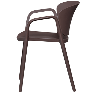 Spisestol Bent utendørs - Lilla/Brun - Hagemøbler & utemiljø - Balkong & terrasse - Balkongmøbler - Balkongstoler