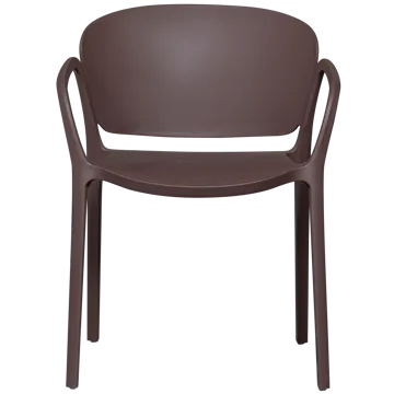 Spisestol Bent utendørs - Lilla/Brun - Hagemøbler & utemiljø - Balkong & terrasse - Balkongmøbler - Balkongstoler