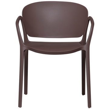 Spisestol Bent utendørs - Lilla/Brun - Hagemøbler & utemiljø - Balkong & terrasse - Balkongmøbler - Balkongstoler