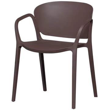 Spisestol Bent utendørs - Lilla/Brun - Hagemøbler & utemiljø - Balkong & terrasse - Balkongmøbler - Balkongstoler