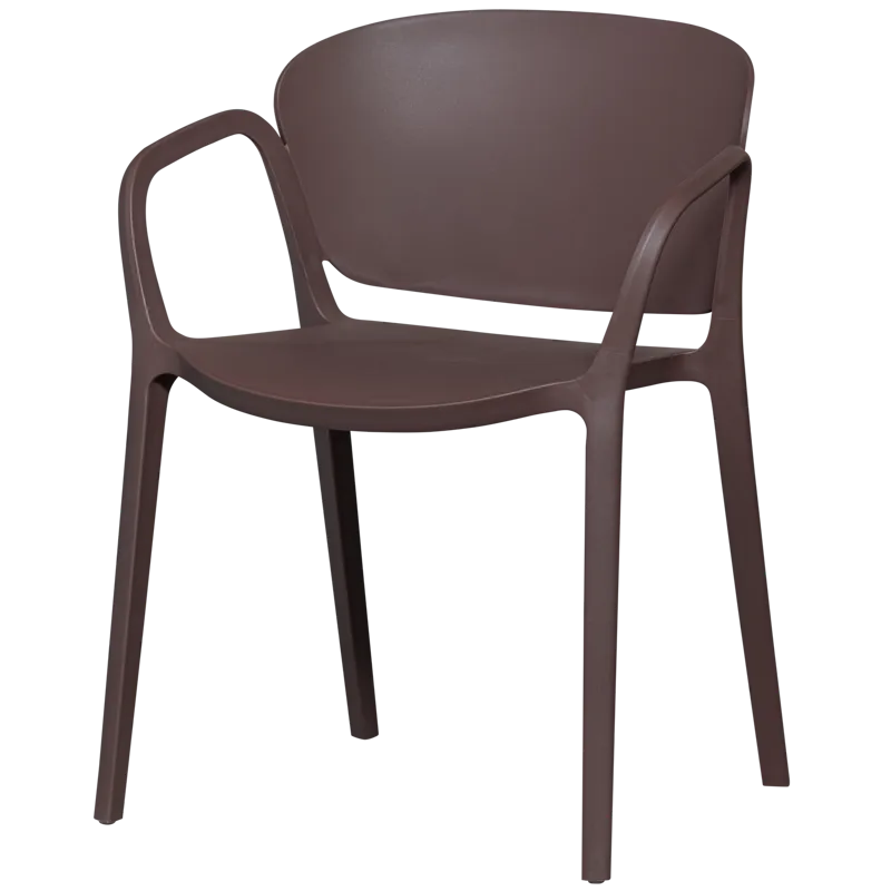 Spisestol Bent utendørs, Lilla/Brun