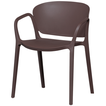 Spisestol Bent utendørs - Lilla/Brun - Hagemøbler & utemiljø - Balkong & terrasse - Balkongmøbler - Balkongstoler