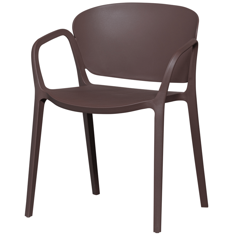 Spisestol Bent utendørs, Lilla/Brun