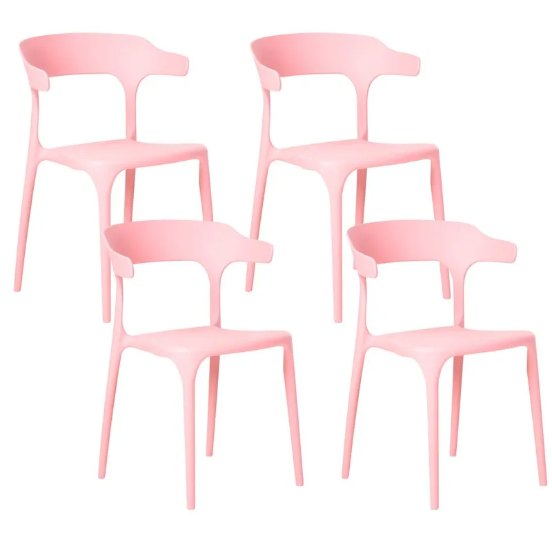 Spisestol Gubbio 4-pakning - Rosa - Hagemøbler & utemiljø - Balkong & terrasse - Balkongmøbler - Balkongstoler