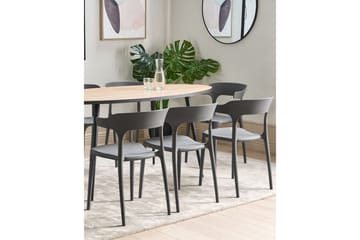 Squinzano Lenestol - Grå - Møbler - Stoler - Spisestuestoler & kjøkkenstoler