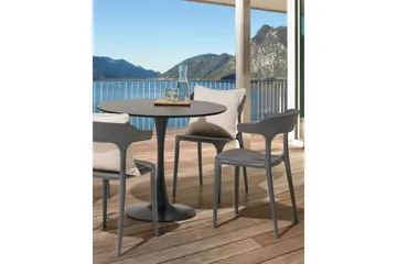 Squinzano Lenestol - Grå - Hagemøbler & utemiljø - Balkong & terrasse - Balkongmøbler - Balkongstoler