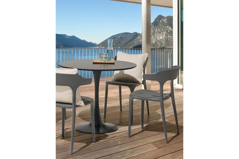 Squinzano Lenestol - Grå - Hagemøbler & utemiljø - Balkong & terrasse - Balkongmøbler - Balkongstoler