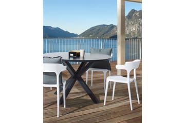 Squinzano Lenestol - Hvit - Hagemøbler & utemiljø - Balkong & terrasse - Balkongmøbler - Balkongstoler