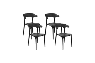 Squinzano Lenestol - Svart - Hagemøbler & utemiljø - Balkong & terrasse - Balkongmøbler - Balkongstoler