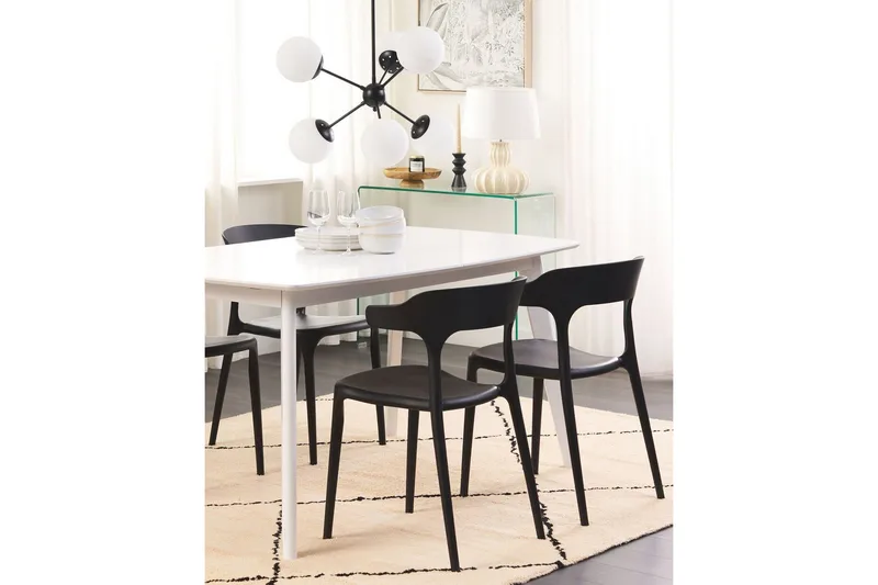 Squinzano Lenestol - Svart - Hagemøbler & utemiljø - Balkong & terrasse - Balkongmøbler - Balkongstoler