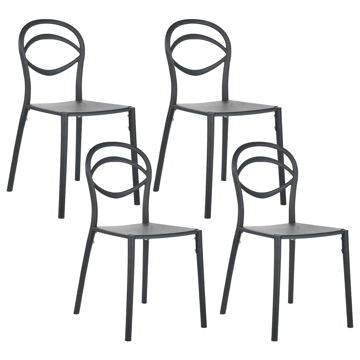Stol utendørs Covolo - Svart - Hagemøbler & utemiljø - Balkong & terrasse - Balkongmøbler - Balkongstoler