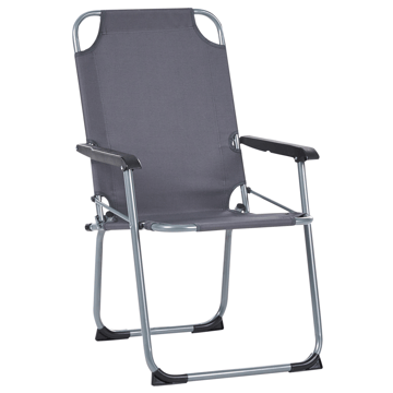Stol utendørs Galatsi sammenleggbar - Grå/Svart - Hagemøbler & utemiljø - Balkong & terrasse - Balkongmøbler - Balkongstoler