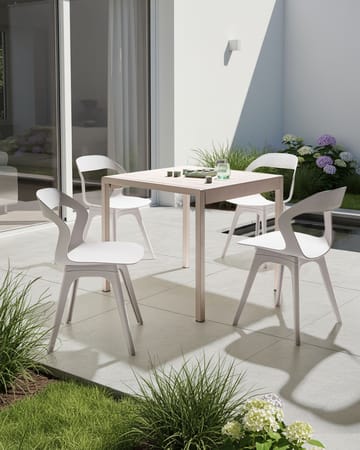 Stol utendørs Lachania - Beige - Hagemøbler & utemiljø - Balkong & terrasse - Balkongmøbler - Balkongstoler