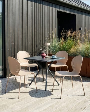 Stol utendørs Milos stablebar - Beige - Hagemøbler & utemiljø - Balkong & terrasse - Balkongmøbler - Balkongstoler