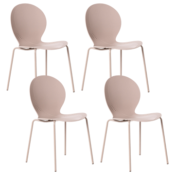 Stol utendørs Milos stablebar - Beige - Hagemøbler & utemiljø - Balkong & terrasse - Balkongmøbler - Balkongstoler