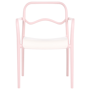 Stol utendørs Thasos - Rosa/Beige - Hagemøbler & utemiljø - Balkong & terrasse - Balkongmøbler - Balkongstoler