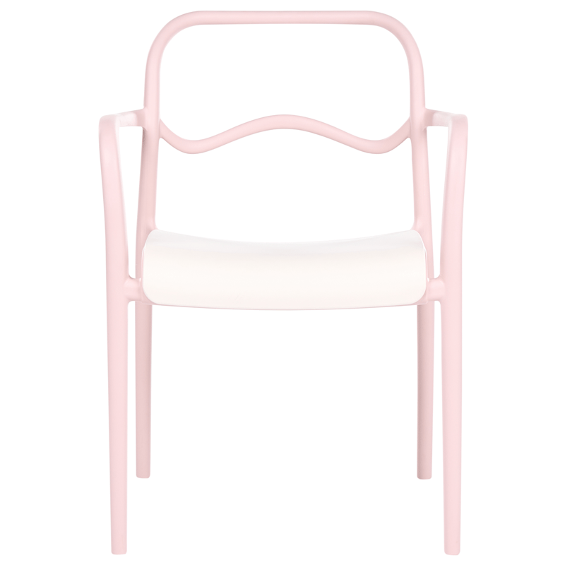 Stol utendørs Thasos - Rosa/Beige - Hagemøbler & utemiljø - Balkong & terrasse - Balkongmøbler - Balkongstoler