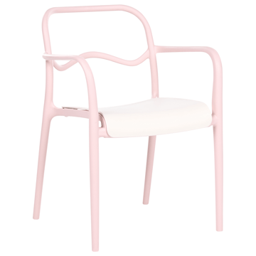Stol utendørs Thasos - Rosa/Beige - Hagemøbler & utemiljø - Balkong & terrasse - Balkongmøbler - Balkongstoler