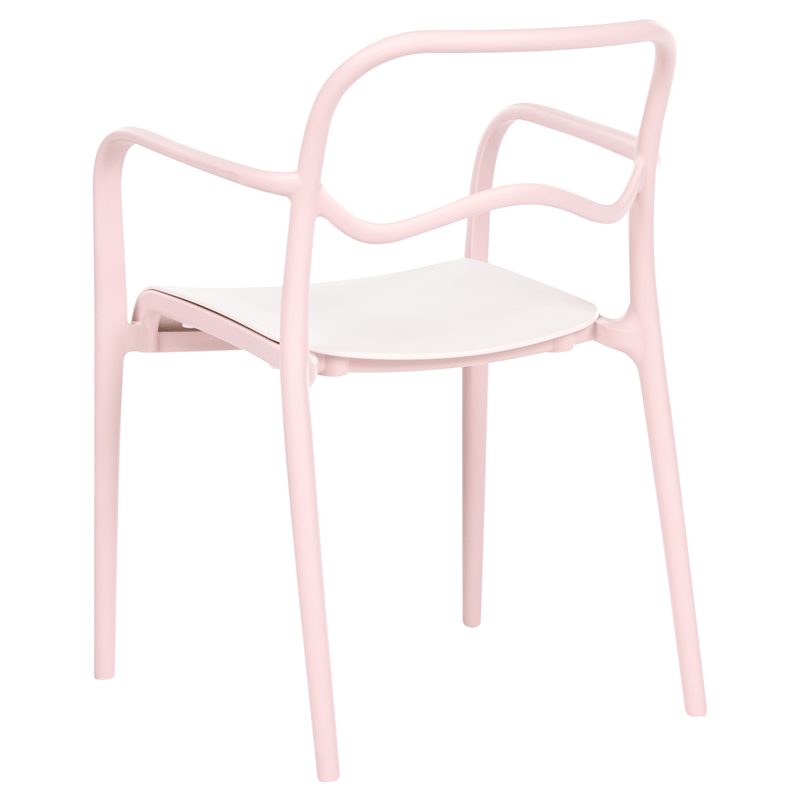 Stol utendørs Thasos - Rosa/Beige - Hagemøbler & utemiljø - Balkong & terrasse - Balkongmøbler - Balkongstoler