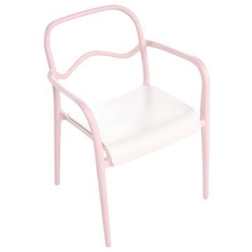 Stol utendørs Thasos - Rosa/Beige - Hagemøbler & utemiljø - Balkong & terrasse - Balkongmøbler - Balkongstoler