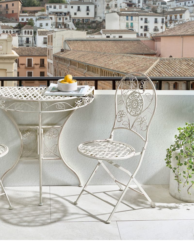 Stol utendørs Yaviza sammenleggbar - Beige - Hagemøbler & utemiljø - Balkong & terrasse - Balkongmøbler - Balkongstoler