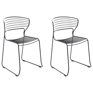 Stol utendørs Pistoia - Svart - Hagemøbler & utemiljø - Balkong & terrasse - Balkongmøbler - Balkongstoler