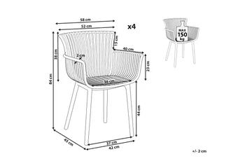 Taurisano Lenestol - Grå - Hagemøbler & utemiljø - Balkong & terrasse - Balkongmøbler - Balkongstoler
