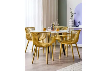 Taurisano Lenestol - Gul - Hagemøbler & utemiljø - Balkong & terrasse - Balkongmøbler - Balkongstoler