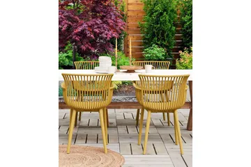 Taurisano Lenestol - Gul - Hagemøbler & utemiljø - Balkong & terrasse - Balkongmøbler - Balkongstoler