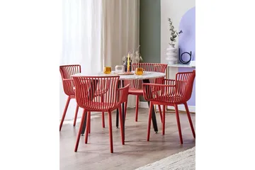 Taurisano Lenestol - Rød - Hagemøbler & utemiljø - Balkong & terrasse - Balkongmøbler - Balkongstoler