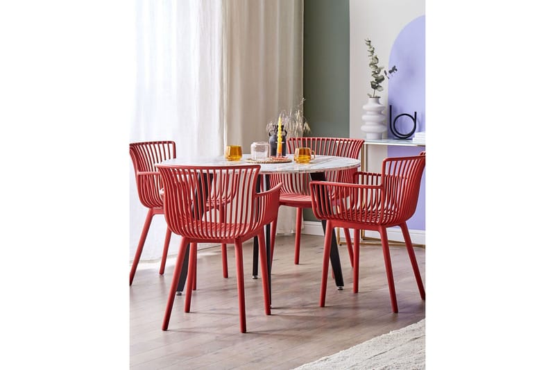 Taurisano Lenestol - Rød - Hagemøbler & utemiljø - Balkong & terrasse - Balkongmøbler - Balkongstoler