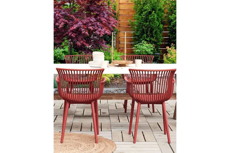 Taurisano Lenestol - Rød - Hagemøbler & utemiljø - Balkong & terrasse - Balkongmøbler - Balkongstoler