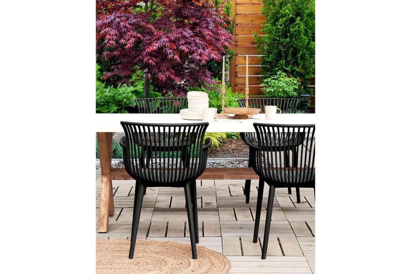 Taurisano Lenestol - Svart - Hagemøbler & utemiljø - Balkong & terrasse - Balkongmøbler - Balkongstoler