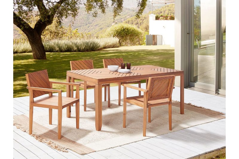 Taviano Lenestol - Lysebrun - Hagemøbler & utemiljø - Balkong & terrasse - Balkongmøbler - Balkongstoler