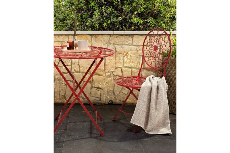 Terrace Spisestol Utendørs - Rød - Hagemøbler & utemiljø - Balkong & terrasse - Balkongmøbler - Balkongstoler