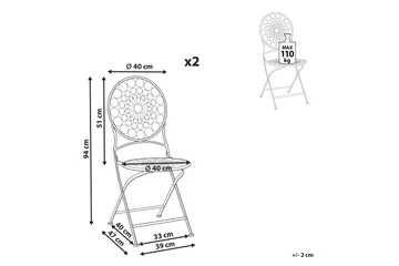 Terrace Spisestol Utendørs - Rød - Hagemøbler & utemiljø - Balkong & terrasse - Balkongmøbler - Balkongstoler