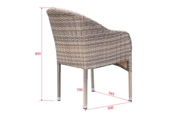 Thor Lenestol Utendørs - Beige - Hagemøbler & utemiljø - Balkong & terrasse - Balkongmøbler - Balkongstoler
