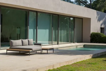 TOPAZ Dagbedd XL - Tre/Grå - Hagemøbler & utemiljø - Balkong & terrasse - Balkongmøbler - Balkongsofa