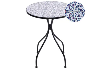 Trädgårdsbord Beliani Camprena Black||blue||White - Hagemøbler & utemiljø - Balkong & terrasse - Balkongmøbler - Balkongbord