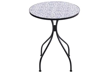 Trädgårdsbord Beliani Camprena Black||blue||White - Hagemøbler & utemiljø - Balkong & terrasse - Balkongmøbler - Balkongbord