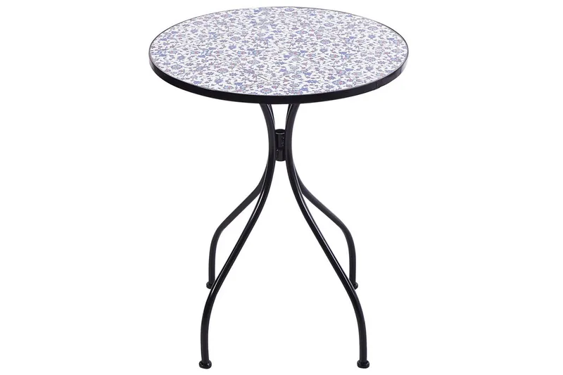 Trädgårdsbord Beliani Camprena Black||blue||White - Hagemøbler & utemiljø - Balkong & terrasse - Balkongmøbler - Balkongbord