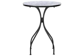 Trädgårdsbord Beliani Camprena Black||blue||White - Hagemøbler & utemiljø - Balkong & terrasse - Balkongmøbler - Balkongbord
