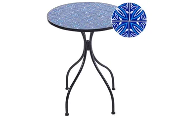 Trädgårdsbord Beliani Cigliano Black||blue - Hagemøbler & utemiljø - Balkong & terrasse - Balkongmøbler - Balkongbord