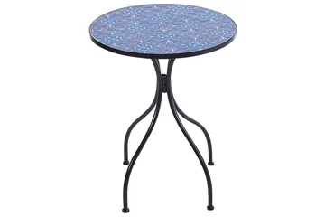 Trädgårdsbord Beliani Cigliano Black||blue - Hagemøbler & utemiljø - Balkong & terrasse - Balkongmøbler - Balkongbord